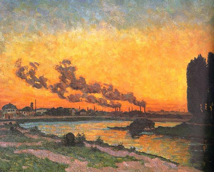  J B Armand  Guillaumin Sunset at Ivry Germany oil painting art